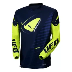UFO Kids Kimura Blue Yellow Motocross Jersey -Motorcycle clothing mg04494ndflu 01 jpg