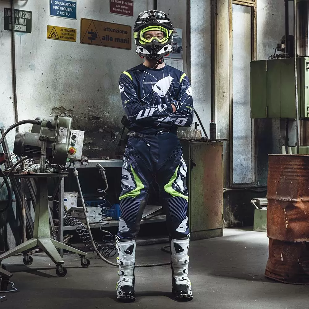 UFO Bullet Blue Yellow Jersey, Pant Motocross Kit Combo 6 UFO Bullet Blue Yellow Jersey, Pant Motocross Kit Combo - Image 4