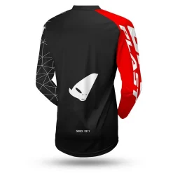 UFO Tecno Black Red MX23 Jersey, Pant Motocross Kit Combo -Motorcycle clothing mg04522k back 1 jpg