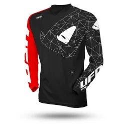 UFO Tecno Black Red Jersey -Motorcycle clothing mg04522k jpg