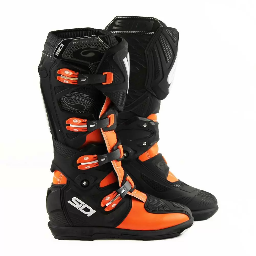 Sidi X3 Xtreme SRS Orange Fluo Black Motocross Boots 5 Sidi X3 Xtreme SRS Orange Fluo Black Motocross Boots - Image 3