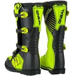 O'Neal Rider Boots - Neon Yellow -Motorcycle clothing o neal neon yellow rider mx boots back 5 jpg