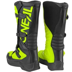 O'Neal RSX Black Neon Yellow Motocross Boots -Motorcycle clothing oneal black neon yellow rsx mx boots back 6 jpg
