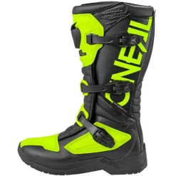 O'Neal RSX Black Neon Yellow Motocross Boots -Motorcycle clothing oneal black neon yellow rsx mx boots left outer 6 jpg