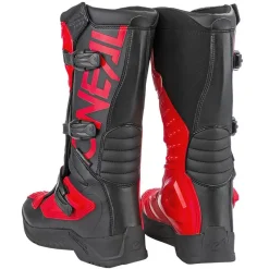 O'Neal RSX Black Red Motocross Boots -Motorcycle clothing oneal black red rsx mx boots back 4 jpg