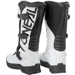 O'Neal RSX Boots - White Black -Motorcycle clothing oneal white black rsx mx boots back 4 jpg