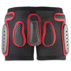 UFO Kids Black Red Padded Shorts -Motorcycle clothing pi04158 5313 1658 jpg