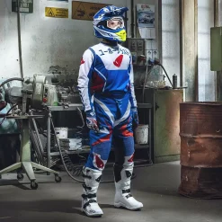 UFO Takeda Blue Red Motocross Pants -Motorcycle clothing pi04503cb 03 jpg