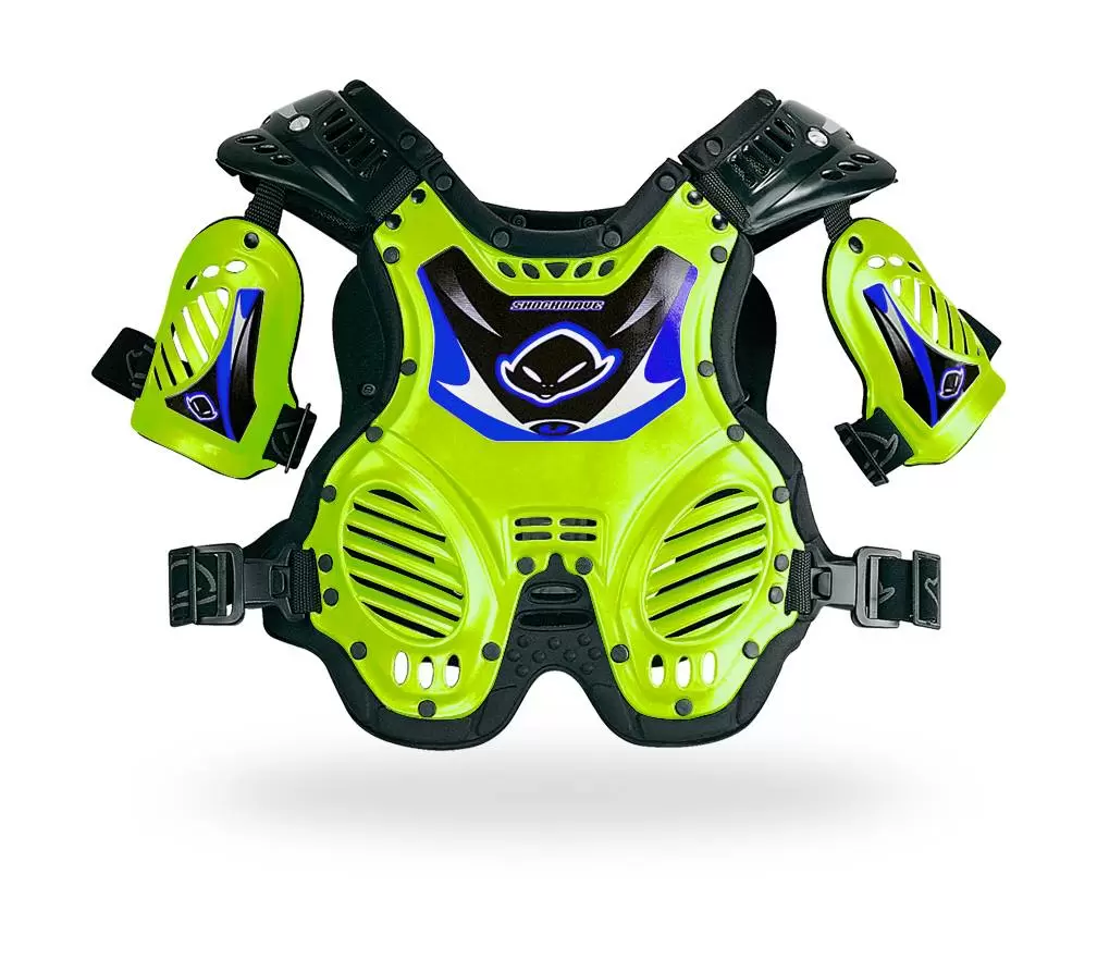 UFO Kids (8-12 Years) Shockwave Fluo Yellow Motocross Chest Protector 3 UFO Kids (8-12 Years) Shockwave Fluo Yellow Motocross Chest Protector