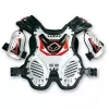 UFO Kids Shockwave White Chest Protector -Motorcycle clothing pt02065w jpg