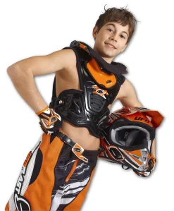 UFO Kids Valkyrie White Chest Protector (short Version) -Motorcycle clothing pt02282 wear jpg