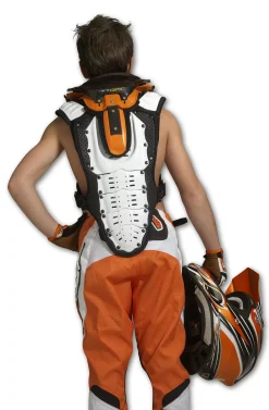 UFO Kids Valkyrie White Chest Protector (short Version) -Motorcycle clothing pt02283 wear jpg