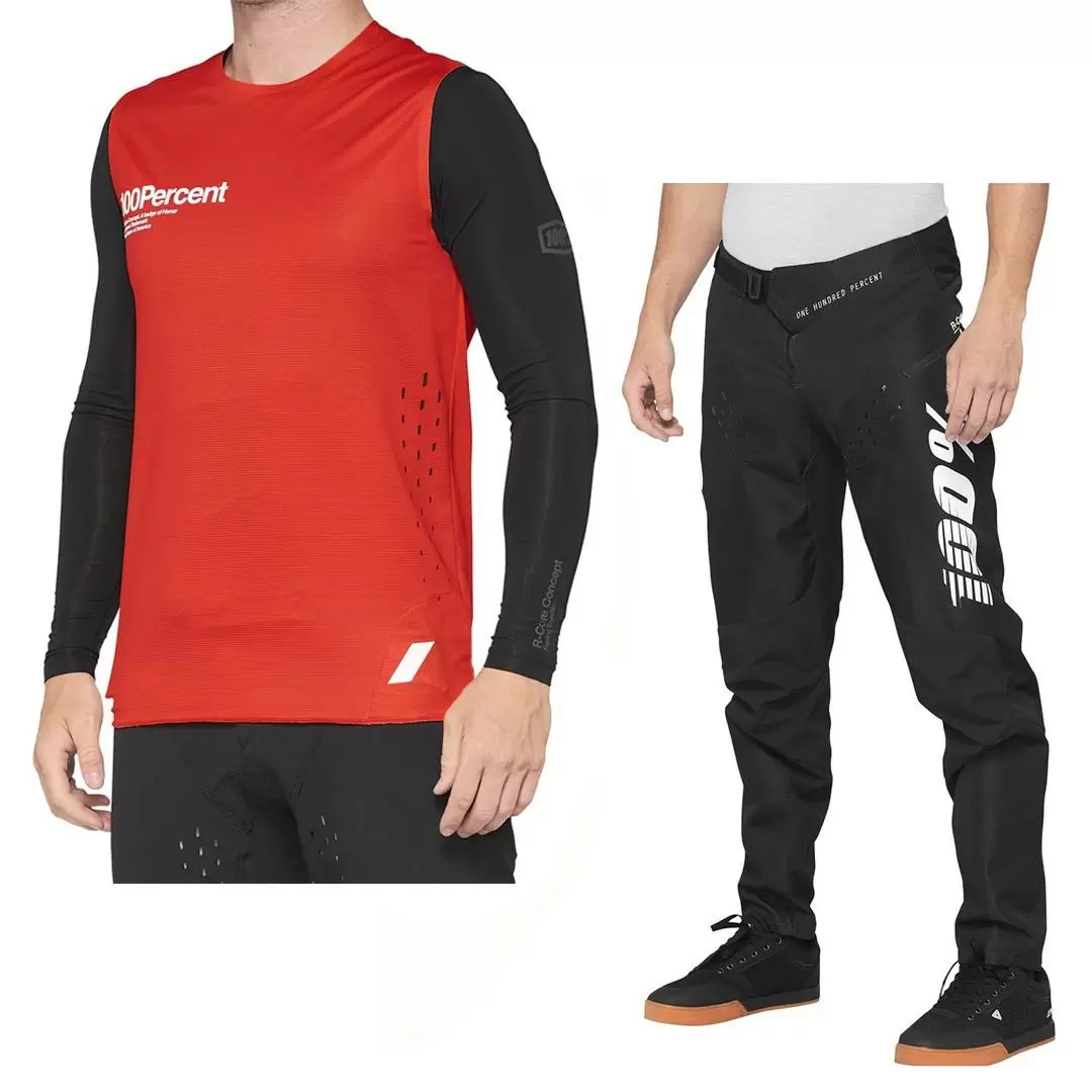 100% R-Core Concept Red Black Motocross Kit Combo 3 100% R-Core Concept Red Black Motocross Kit Combo