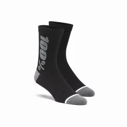 100% RHYTHM Merino Wool Performance Socks -Motorcycle clothing rhythm black grey 1