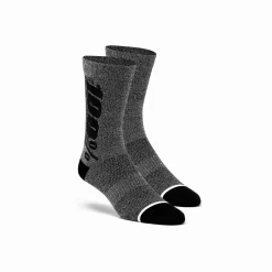 100% RHYTHM Merino Wool Performance Socks -Motorcycle clothing rhythm charcoal jpg