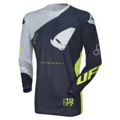 UFO Frequency Slim Motocross Jersey - Blue Grey Neon Yellow -Motorcycle clothing screenshot 2021 02 22 at 10.38.20 4