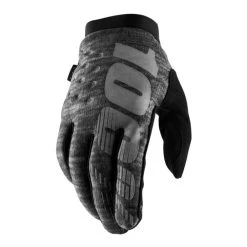 100% Brisker Cold Weather Gloves - Heather Grey