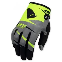 UFO Kids Revolt Neon Yellow Grey Motocross Gloves -Motorcycle clothing screenshot 2021 03 16 at 12.50.10 2