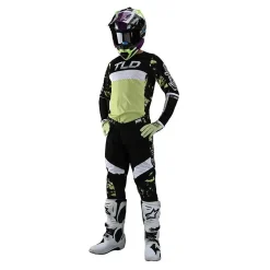 Troy Lee Designs SE Pro Dyeno Glo Green Motocross Kit Combo -Motorcycle clothing sepkcdgg 05 jpg