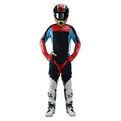 Troy Lee Designs SE Pro Quattro Motocross Kit Combo - Navy Red -Motorcycle clothing sepkcqnr 04 jpg