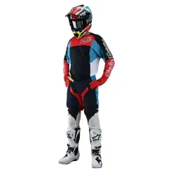Troy Lee Designs SE Pro Quattro Motocross Kit Combo - Navy Red -Motorcycle clothing sepkcqnr 05 jpg