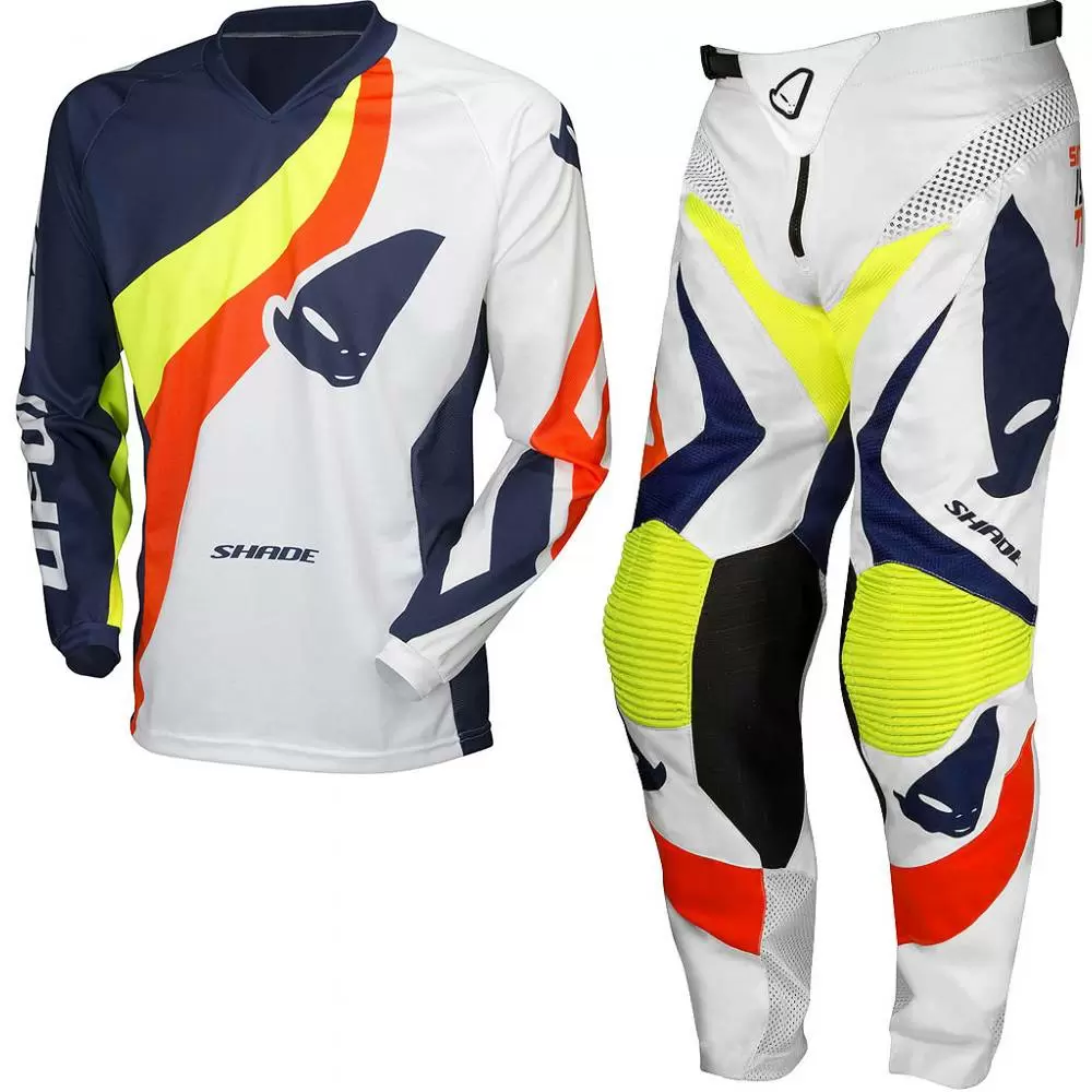 UFO Shade White Motocross Kit Combo 3 UFO Shade White Motocross Kit Combo