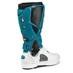 Sidi Crossfire 3 SRS Off-Road Boots - White Petrol -Motorcycle clothing sid c3s whpe 02 jpg