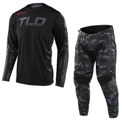Troy Lee Designs Scout GP Recon Motocross Kit Combo - Camo Black Grey