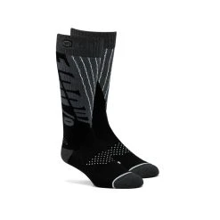 100% TORQUE Comfort Moto Socks -Motorcycle clothing torque black steel grey 3