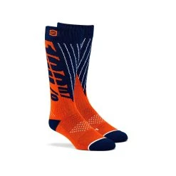 100% TORQUE Comfort Moto Socks -Motorcycle clothing torque navy orange 3