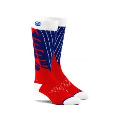 100% TORQUE Comfort Moto Socks -Motorcycle clothing torque red blue 2