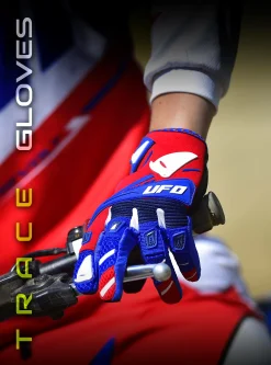 UFO Trace White Blue Red Motocross Gloves -Motorcycle clothing trace glove 2 1 3 jpg