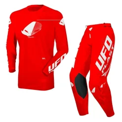 UFO MX23 Radial Motocross Kit Combo Red -Motorcycle clothing ufo combokit mx23 radial red jpg