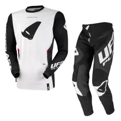 UFO Tainite White Black Jersey, Pant Combo Kit 14 UFO Tainite White Black Jersey, Pant Combo Kit -Motorcycle clothing ufo combokit mx23 tainite black white jpg