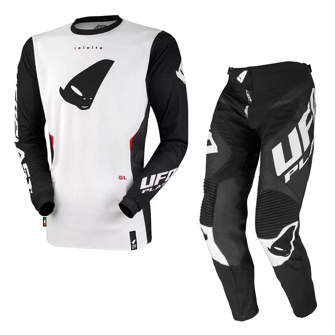 UFO Tainite White Black Jersey, Pant Combo Kit 7 UFO Tainite White Black Jersey, Pant Combo Kit - Image 5