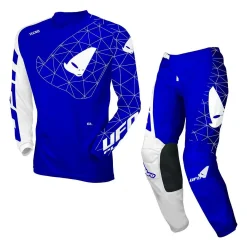 UFO Tecno Blue MX23 Jersey, Pant Motocross Kit Combo -Motorcycle clothing ufo combokit mx23 tecno blue jpg