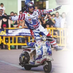 UFO Vintage White Motocross Kit Combo -Motorcycle clothing ufo vintage collection in action 3 jpg